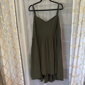 Torrid Dark Green High/Low Dress